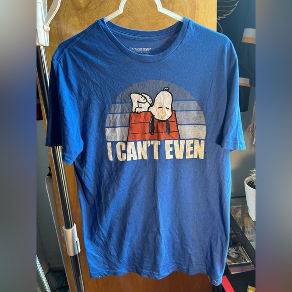 Peanuts Blue Snoopy Graphic Tee - Picture 1 of 5